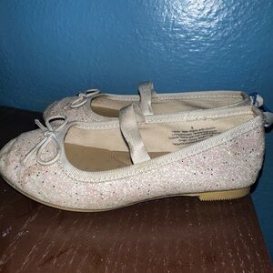 Sparkly Pink Kids Flats